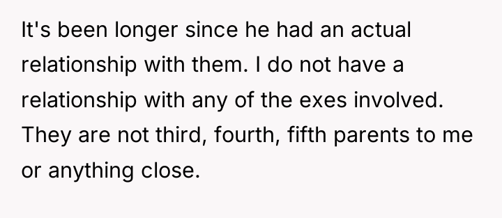 It's been longer since he had an actual relationship with...
