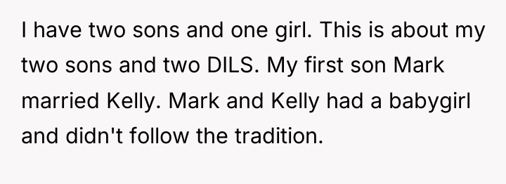 I have two sons and one girl. This is about...