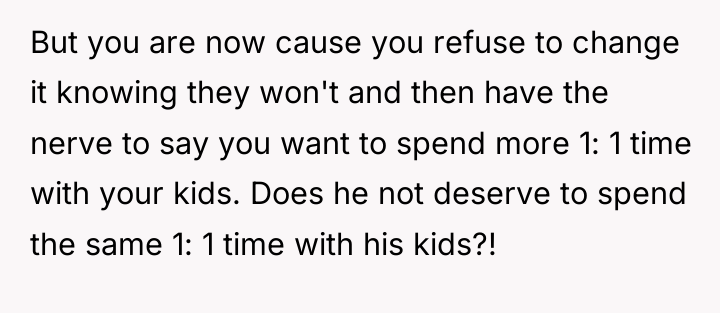 But you are now cause you refuse to change it...