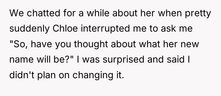 We chatted for a while about her when pretty suddenly...