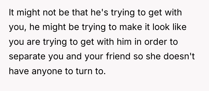 It might not be that he's trying to get with...