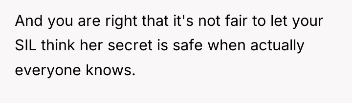 And you are right that it's not fair to let...