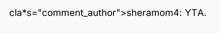 cla*s="comment_author">sheramom4: YTA.