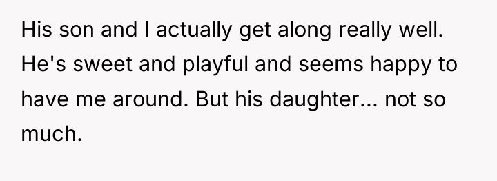 His son and I actually get along really well. He's...