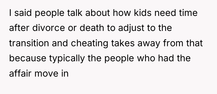 I said people talk about how kids need time after...