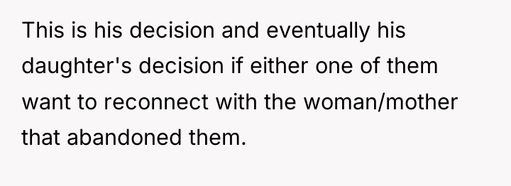 This is his decision and eventually his daughter's decision if...