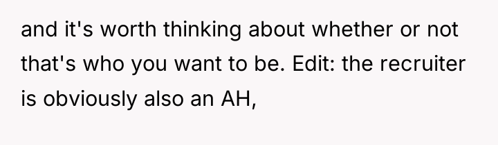 and it's worth thinking about whether or not that's who...