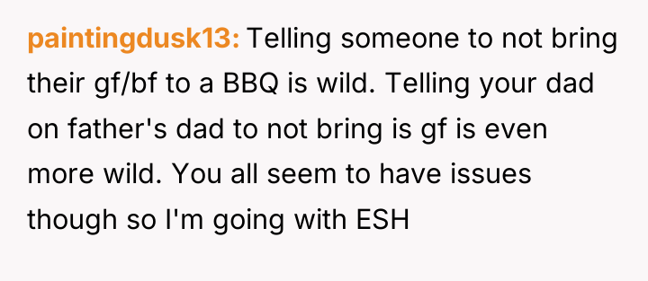 paintingdusk13 Telling someone to not bring their gf/bf to a...