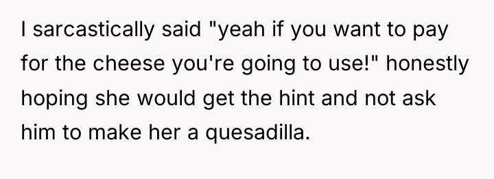 I sarcastically said "yeah if you want to pay for...
