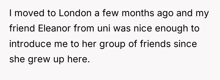 I moved to London a few months ago and my...