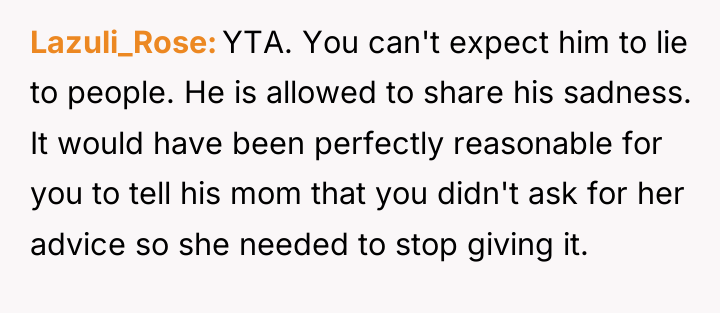 Lazuli_Rose YTA. You can't expect him to lie to people....