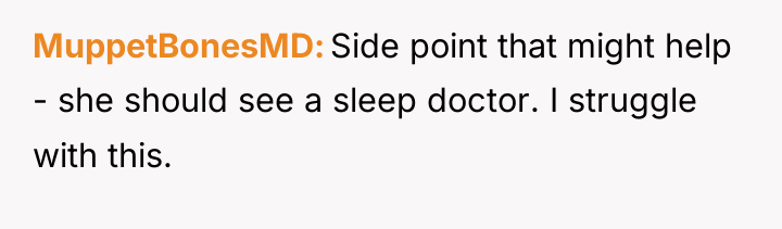 MuppetBonesMD Side point that might help - she should see...