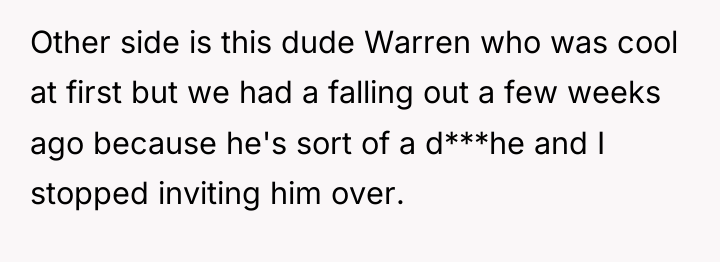 Other side is this dude Warren who was cool at...