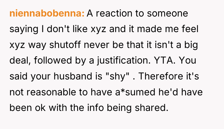 niennabobenna A reaction to someone saying I don't like xyz...