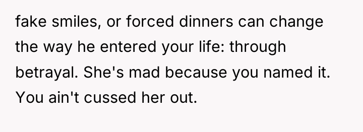 fake smiles, or forced dinners can change the way he...