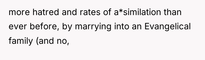 more hatred and rates of a*similation than ever before, by...