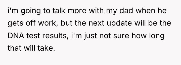 i'm going to talk more with my dad when he...