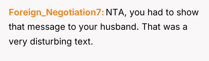 Foreign_Negotiation7 NTA, you had to show that message to your...