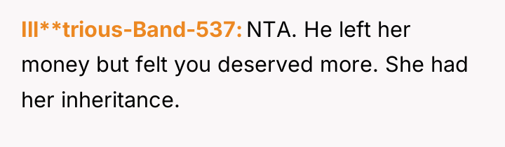 Ill**trious-Band-537 NTA. He left her money but felt you deserved...