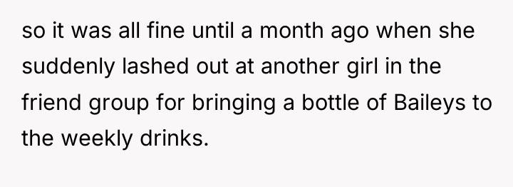 so it was all fine until a month ago when...