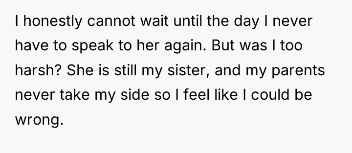 I honestly cannot wait until the day I never have...