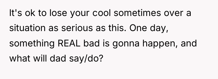 It's ok to lose your cool sometimes over a situation...