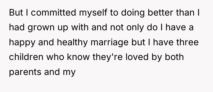 But I committed myself to doing better than I had...