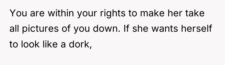 You are within your rights to make her take all...