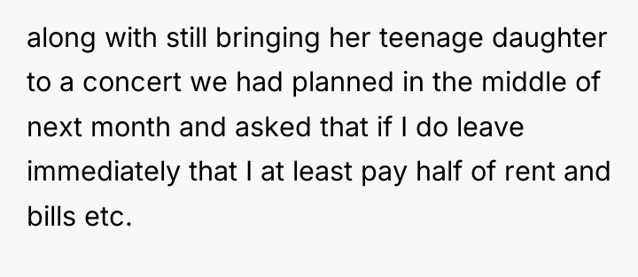 along with still bringing her teenage daughter to a concert...