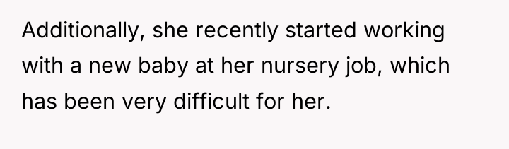 Additionally, she recently started working with a new baby at...