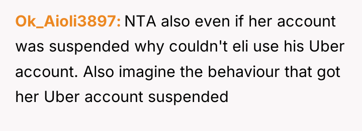 Ok_Aioli3897 NTA also even if her account was suspended why...