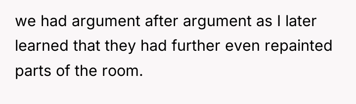 we had argument after argument as I later learned that...