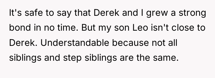 It's safe to say that Derek and I grew a...