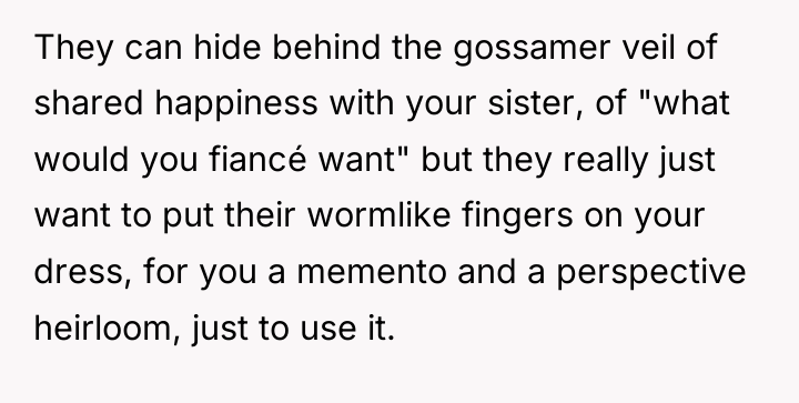 They can hide behind the gossamer veil of shared happiness...