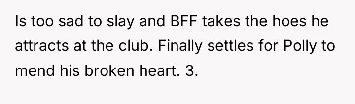 Is too sad to slay and BFF takes the hoes...