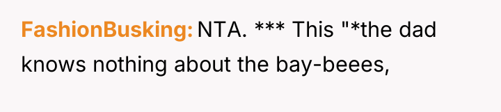 FashionBusking NTA. *** This "*the dad knows nothing about the...