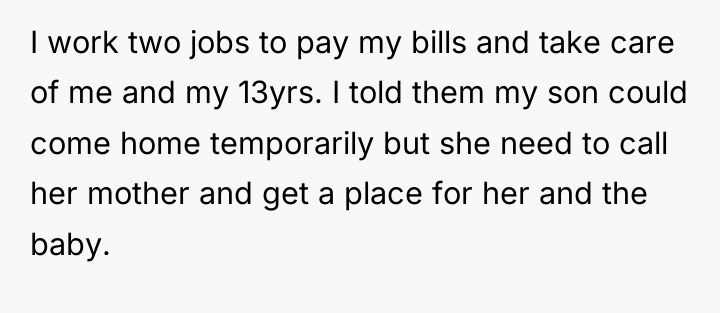 I work two jobs to pay my bills and take...