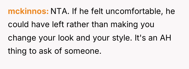 mckinnos NTA. If he felt uncomfortable, he could have left...