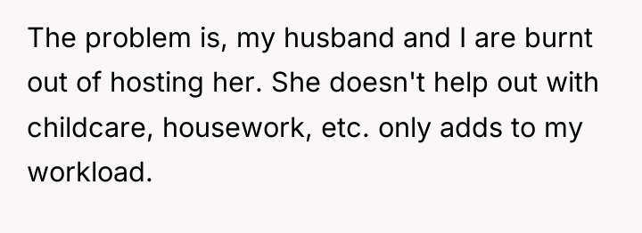 The problem is, my husband and I are burnt out...