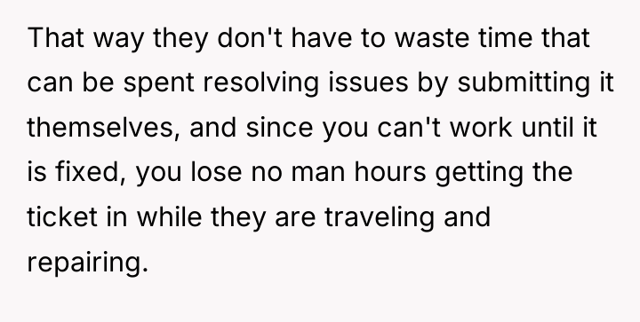 That way they don't have to waste time that can...
