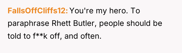 FallsOffCliffs12 You're my hero. To paraphrase Rhett Butler, people should...