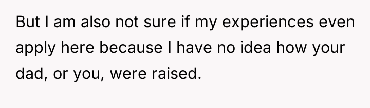But I am also not sure if my experiences even...