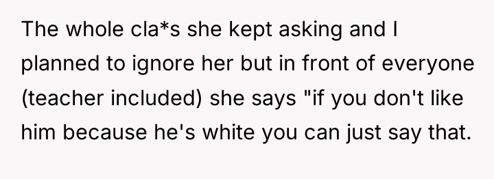 The whole cla*s she kept asking and I planned to...