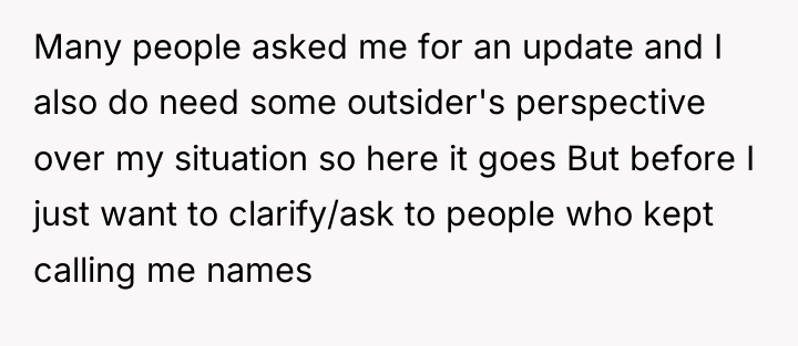 Many people asked me for an update and I also...