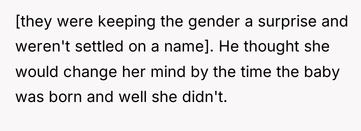 [they were keeping the gender a surprise and weren't settled...