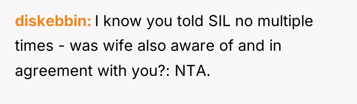 diskebbin I know you told SIL no multiple times -...