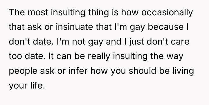 The most insulting thing is how occasionally that ask or...
