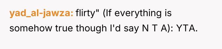 yad_al-jawza flirty" (If everything is somehow true though I'd say...