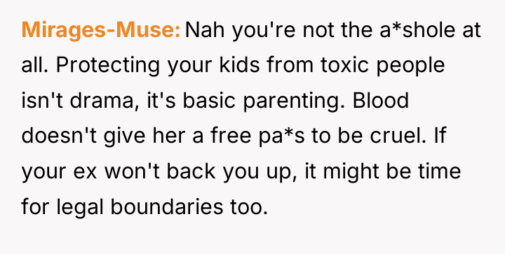 Mirages-Muse Nah you're not the a*shole at all. Protecting your...