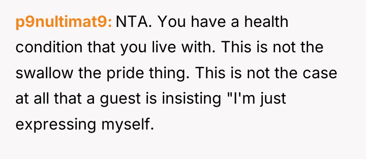 p9nultimat9 NTA. You have a health condition that you live...
